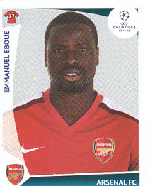 Emmanuel Eboue Arsenal samolepka UEFA Champions League 2009/10 #484
